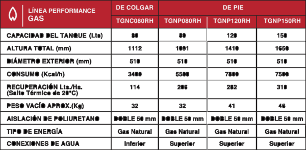 TERMOTANQUE RHEEM GAS NATURAL COLGAR - Imagen 3